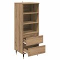 vidaXL Highboard Remeselný dub 40 x 36 x 110 cm Kompozitné drevo