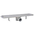 vidaXL Rovný sprchový odtok 2 ks 530x140 mm nehrdzavejúca oceľ