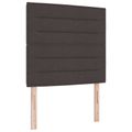 vidaXL Posteľ boxspring s matracom Tmavohnedá 90 x 190 cm Látka