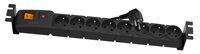 19" rozvodný panel ACAR 8x230V, vypínač, indikátor napätia, preťažová ochrana, kábel 3m, 1,5U