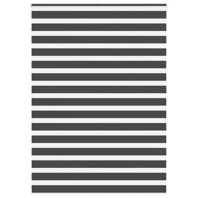 vidaXL Zebra roleta čierna 155x200 cm šírka látky 150,9cm polyester