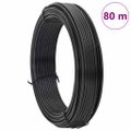 vidaXL Viazací drôt na plot Antracit 80 m PVC