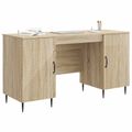vidaXL Stôl Dub sonoma 142,5 x 50 x 75 cm Kompozitné drevo