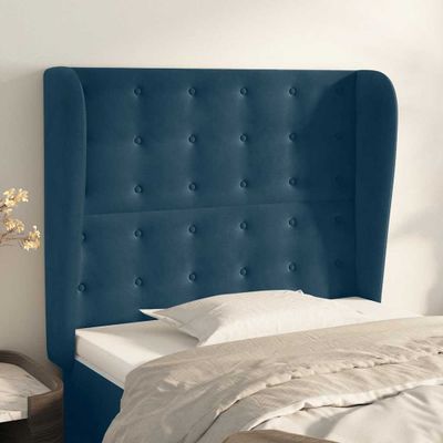 vidaXL Čelo postele so záhybmi tmavohnedé 83x23x118/128 cm zamat