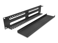 19  2U Cable Management Routing Panel wi
