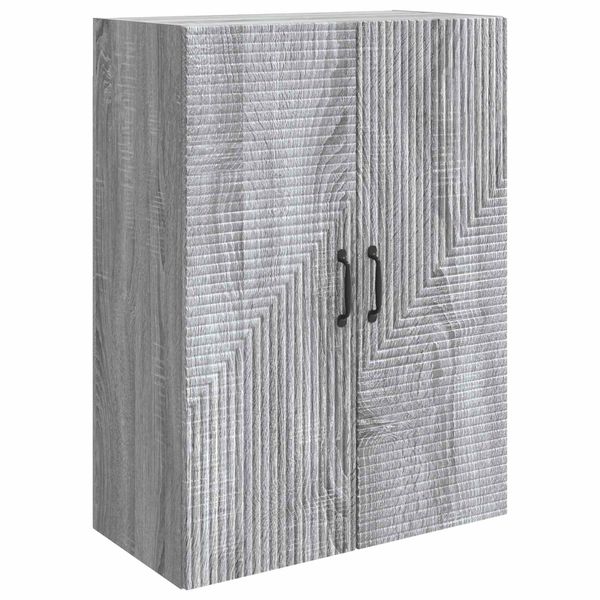 vidaXL Nástenná skrinka Sivý Sonoma 66 x 34,5 x 90 cm Kompozitné drevo