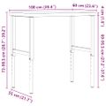 vidaXL Pracovný stôl 100x60x(73-99,5) cm bukový masív obdĺžnikový