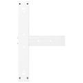 vidaXL Nohy barového stola v tvare T, 2 ks, biele, 60x35x(90-91) cm, oceľové