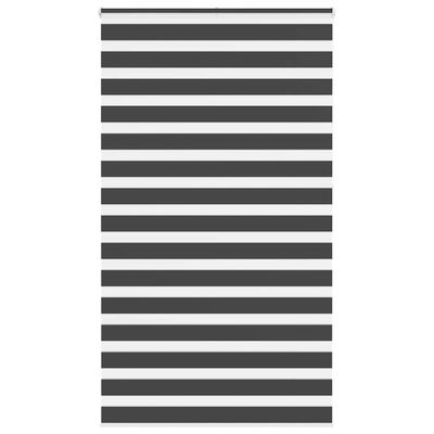 vidaXL Zebra roleta čierna 120x230 cm šírka látky 115,9cm polyester