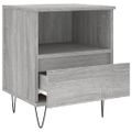 vidaXL Nočné stolíky 2 ks sivý dub sonoma 40x35x50 cm kompozitné drevo