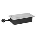 ORNO OR-GM-9033/G Zapustená zásuvka strieborná