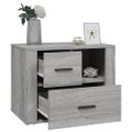 vidaXL Nočný stolík sivý sonoma 60x36x45 cm spracované drevo