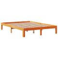vidaXL Posteľ s matracom voskovo hnedá 120x200 cm masívna borovica
