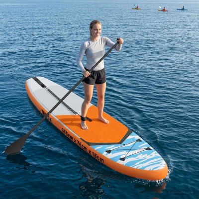 vidaXL Nafukovací paddleboard TRITON 335 x 76 x 15 cm Modrá pre