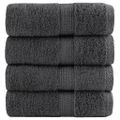 vidaXL Prémiové umývacie utierky SOLUND 4 ks antracitové 30x30 cm 600 g/m²