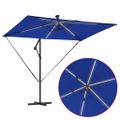 vidaXL Slnečník 294 x 200 x 270 cm Polyester a hliník Azurblue