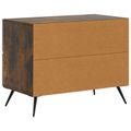 vidaXL Nočný stolík Dymový dub 62 x 34,5 x 47,5 cm Kompozitné drevo