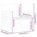 vidaXL Záhradná pohovka s opierkou ruky 69x62x70,5 cm borovica