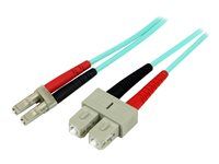 1m OM3 Multimode Fiber Cable LC/SC UPC - A50FBLCSC1