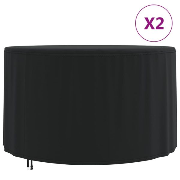 vidaXL Obaly na záhradný nábytok 2 ks Ø 128x71cm, 420D oxfordská látka
