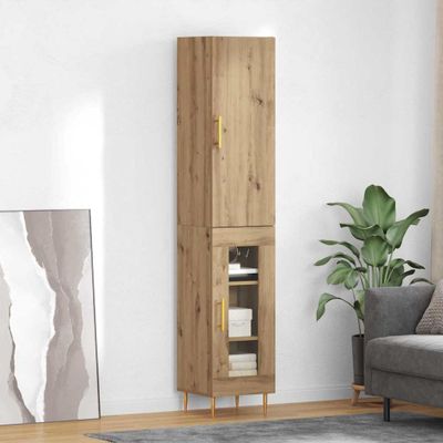vidaXL Highboard 2 pcs Remeselný dub Kompozitné drevo