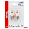 Halogénové žiarovky PY21W 12V21W BAU15S Lumitec AMBER CHROME 2ks AMiO-04627