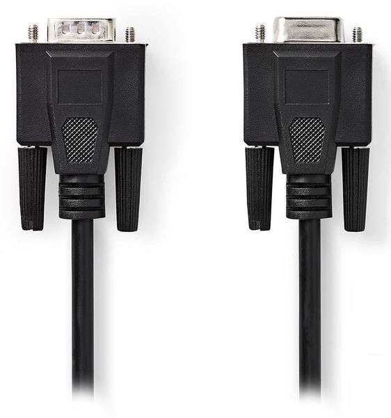 Nedis CCGP59100BK20 - Kabel VGA | VGA Zástrčka - VGA Zásuvka | 2 m | Černá barva Kabel, prodlužovací, zástrčka VGA - zásuvka VGA, černý, 2m