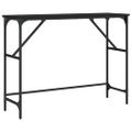 vidaXL Konzolový stolík čierny 100x32x75 cm kompozitné drevo