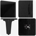 vidaXL Highboard Čierny dub 69,5 x 34 x 180 cm Kompozitné drevo