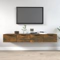 vidaXL Nástenné skrinky 2 ks dymový dub 68x30x20 cm spracované drevo