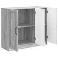 vidaXL Servírovacia skriňa Sivá sonoma 89 x 34,5 x 77 cm