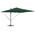 vidaXL Roma Parasol Zelená 286 x 284 x 270 cm Hliník a polyester