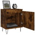 vidaXL Nočné skrinky 2 ks dymový dub 40x30x50 cm kompozitné drevo