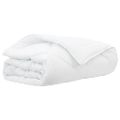 vidaXL Letná prikrývka 220 x 200 x 3 cm Leto Polyester Biela Priedušná