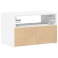 vidaXL Nástenné nočné stolíky 2 ks biele 45x26x28,5 cm