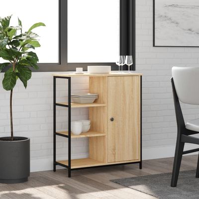 vidaXL Komoda, dub sonoma, 70x30x80 cm, imitácia dreva