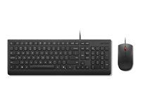 Klávesnica a sada myši - USB - QWERTZ - česká - čierna - hnedá krabica