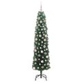 vidaXL Umelý vianočný stromček Zelená 180 cm PVC, oceľ a plast