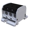 Svorka univerzálna RKA 50 1/6 L S, 150A, 1pól. (6x vstup), AL/CU, čierna, na DIN/na panel