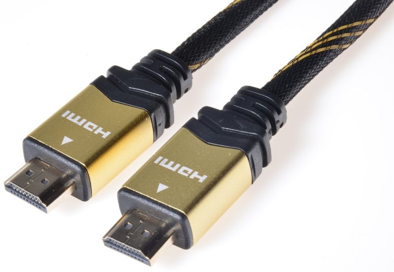 GOLD HDMI High Speed + Ethernet kábel, pozlátené konektory