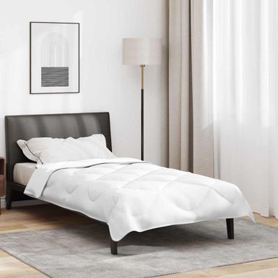 vidaXL 2-v-1 Prikrývka Biela 200 x 140 x 10 cm Polyester