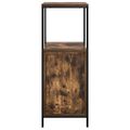 vidaXL Kúpeľňová skrinka s policami dub dymový 36x35x95 cm