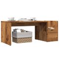 vidaXL Konferenčný stolík staré drevo 90x45x35 cm kompozitné drevo