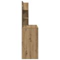 vidaXL toaletný stolík so zrkadlom Artisan Dub 74,5x40x141 cm