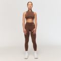 Dámske bezšvové legíny Fierce Brown - GymBeam, veľkosť S