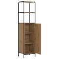 vidaXL Highboard Dub artisan 40 x 33 x 161 cm Kompozitné drevo