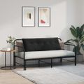 vidaXL Poduška na chrbát Čierna 140 x 50 cm Kordúrová tkanina
