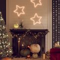 vidaXL Silueta vianočnej hviezdy so 48 LED 2 ks teplé biele 56 cm