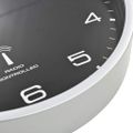 vidaXL Rádiom ovládané nástenné hodiny s pohonom Quartz čierne 31 cm