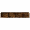 vidaXL Nástenné skrinky 2 ks dymový dub 99x18x16,5 cm kompozitné drevo